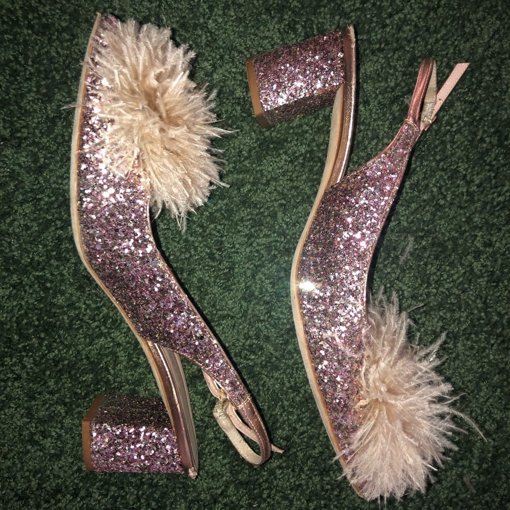 Kate Spade Sparkle Kitten Heels